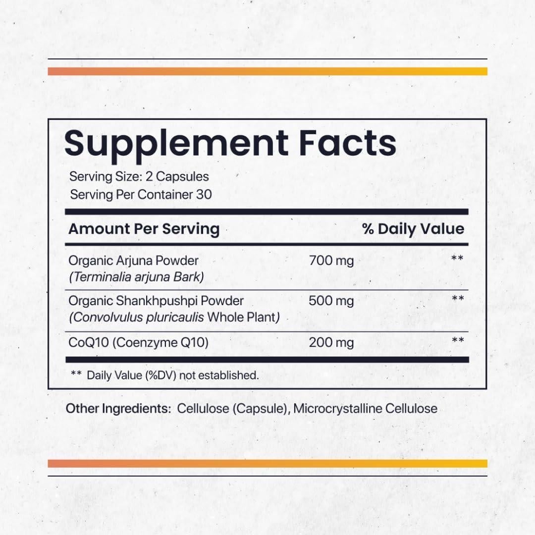 Suplemento CoQ10 Plus Mezcla Pura - 60 Cápsulas Antioxidantes