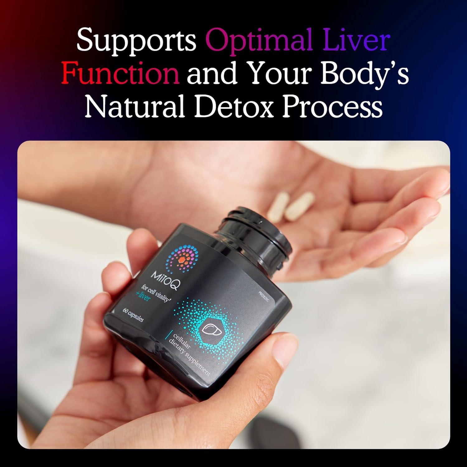 MitoQ + Hígado CoQ10 Antioxidante 60 Cápsulas - Salud Hepática