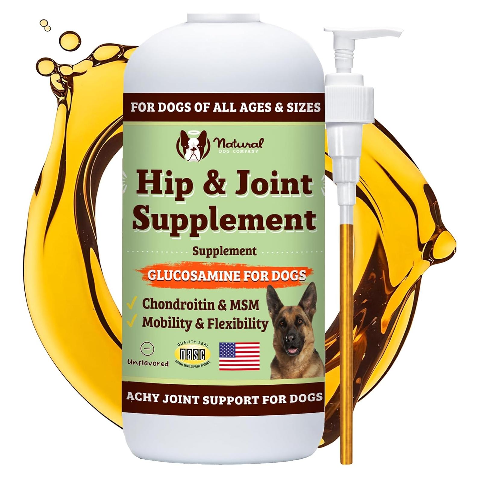 Natural Dog Company Aceite de Glucosamina 473 ml para Perros