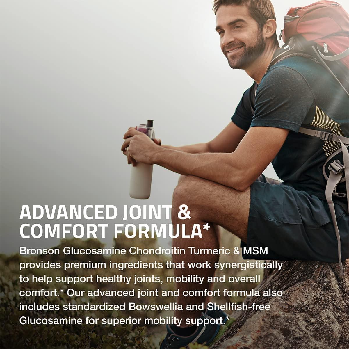 Bronson Glucosamina Condroitina Cúrcuma MSM 60 Cápsulas