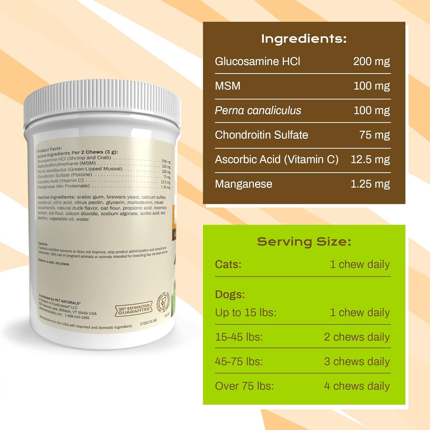 Suplemento Articular Pet Naturals para Perros y Gatos 160 Masticables