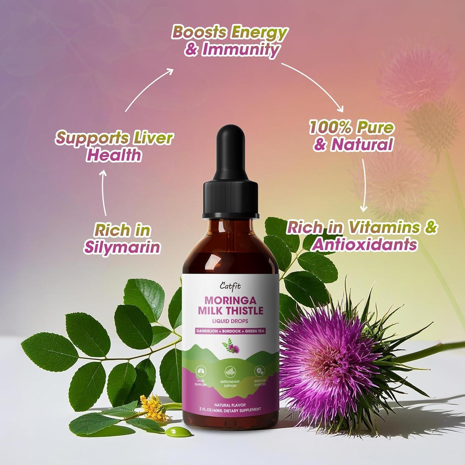 Gotas Líquidas de Moringa Catfit 59 ml - Soporte Hepático y Inmunológico