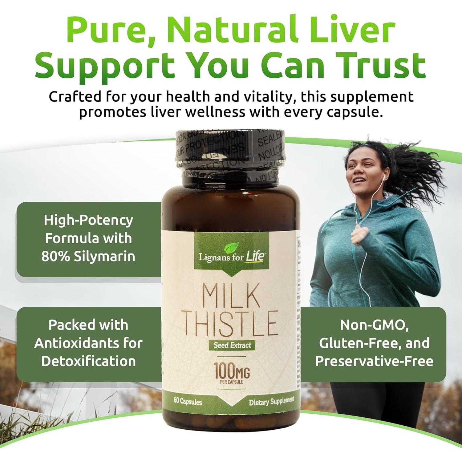 Suplemento Hepático para Perros Lignans for Life 100mg 60 Cápsulas