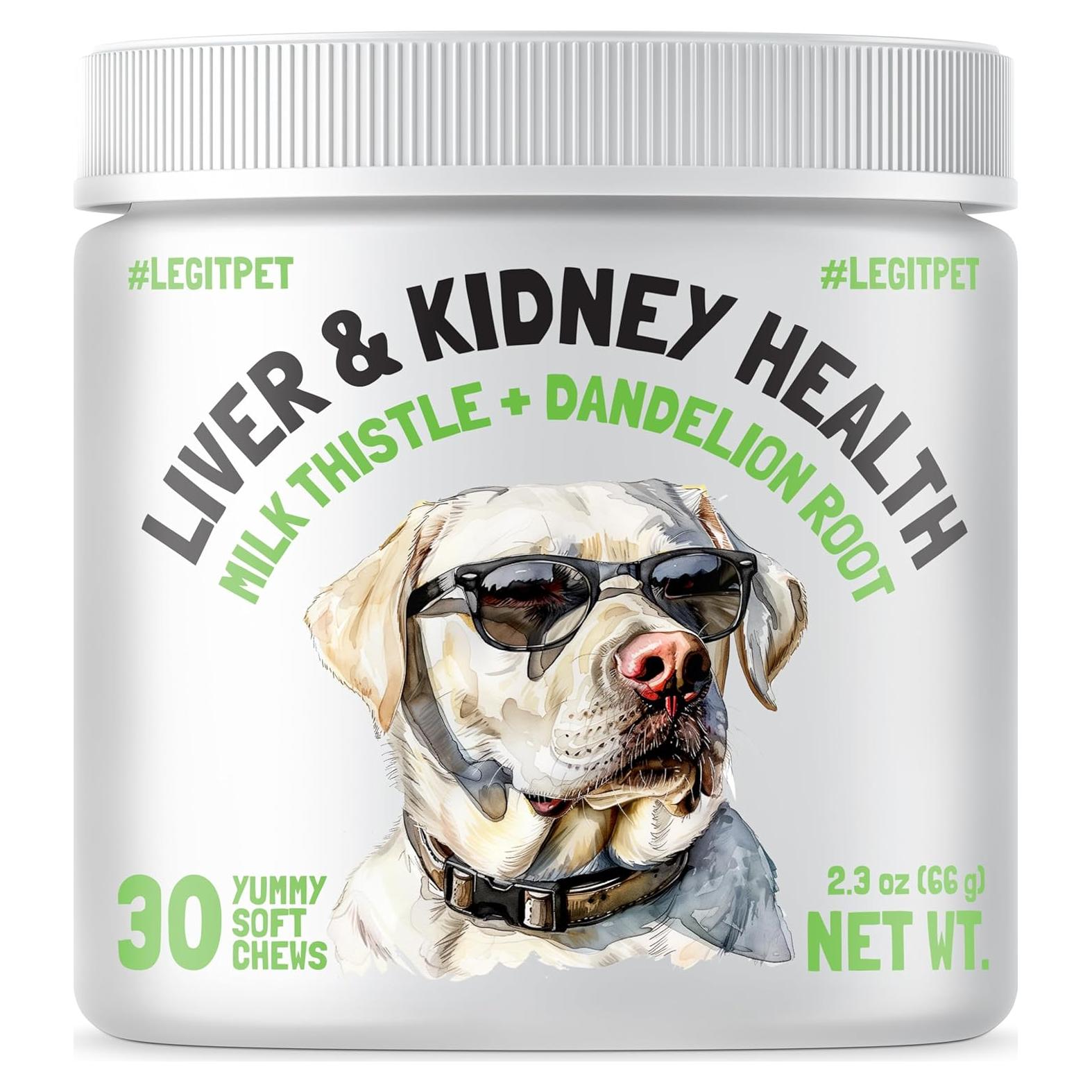 Suplemento Hepático Natural LEGITPET para Perros 30 Chews