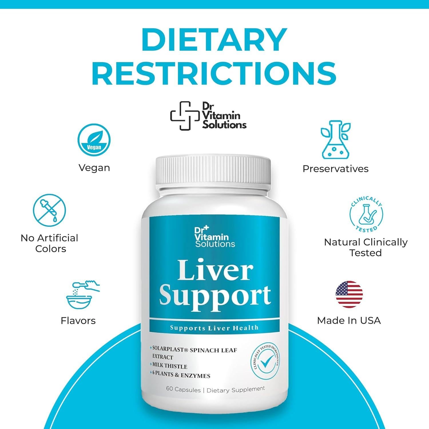 Suplemento Hepático Vegano SOLUCIONES VITAMINICAS DR 30 Cápsulas