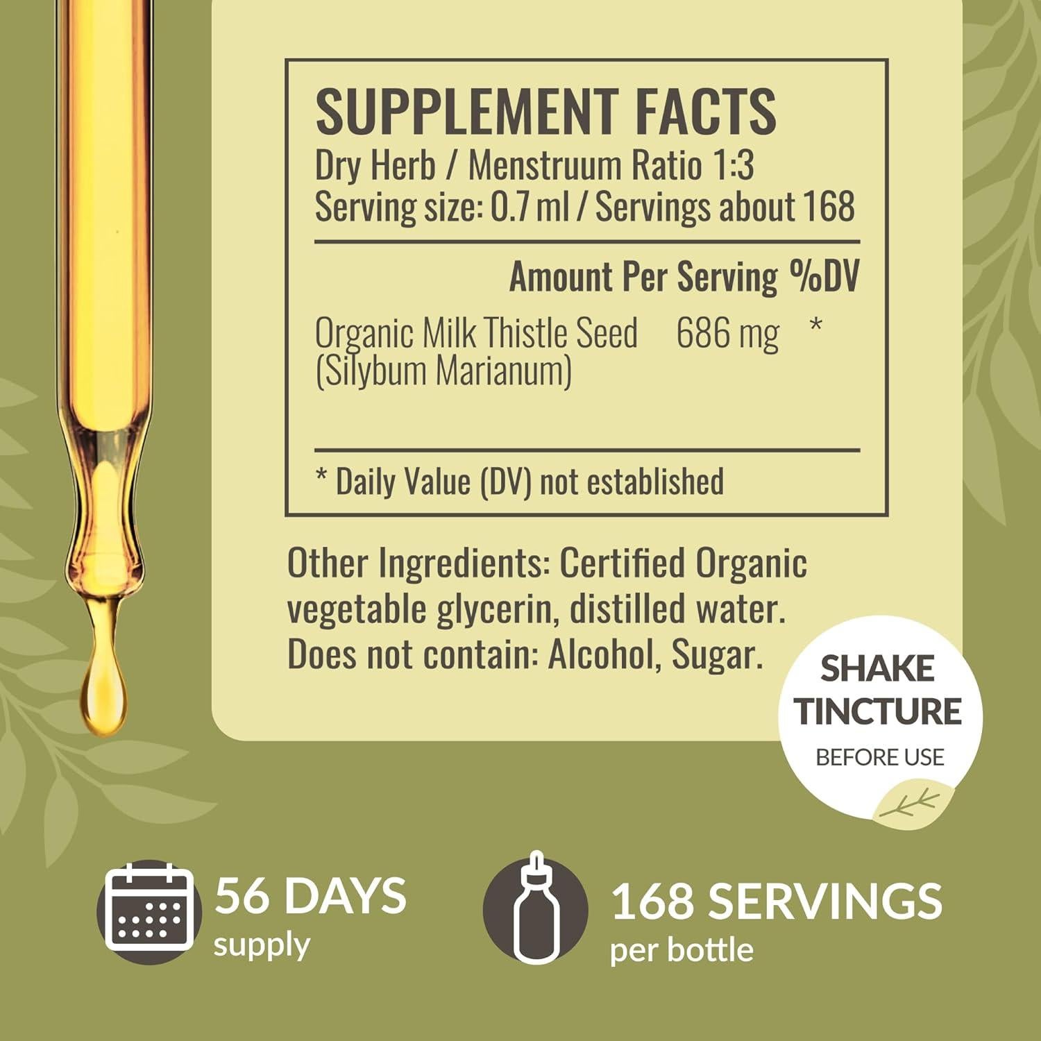 Suplemento de Cardo Mariano HERBAMAMA 118 ml - Apoyo Hepático Vegano