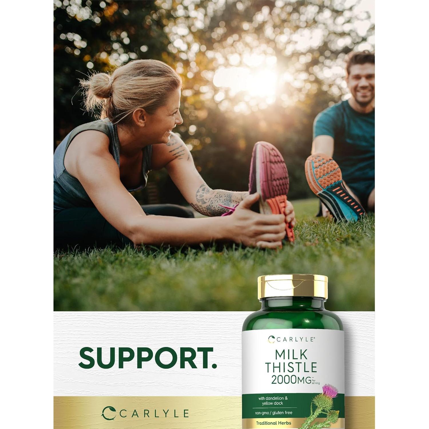 Cápsulas de Cardo Mariano Carlyle 2000mg con Diente de León