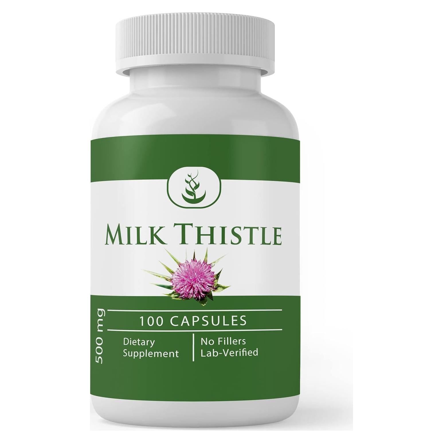Cápsulas de Cardo Lechero Ingredientes Originales 100 Unidades