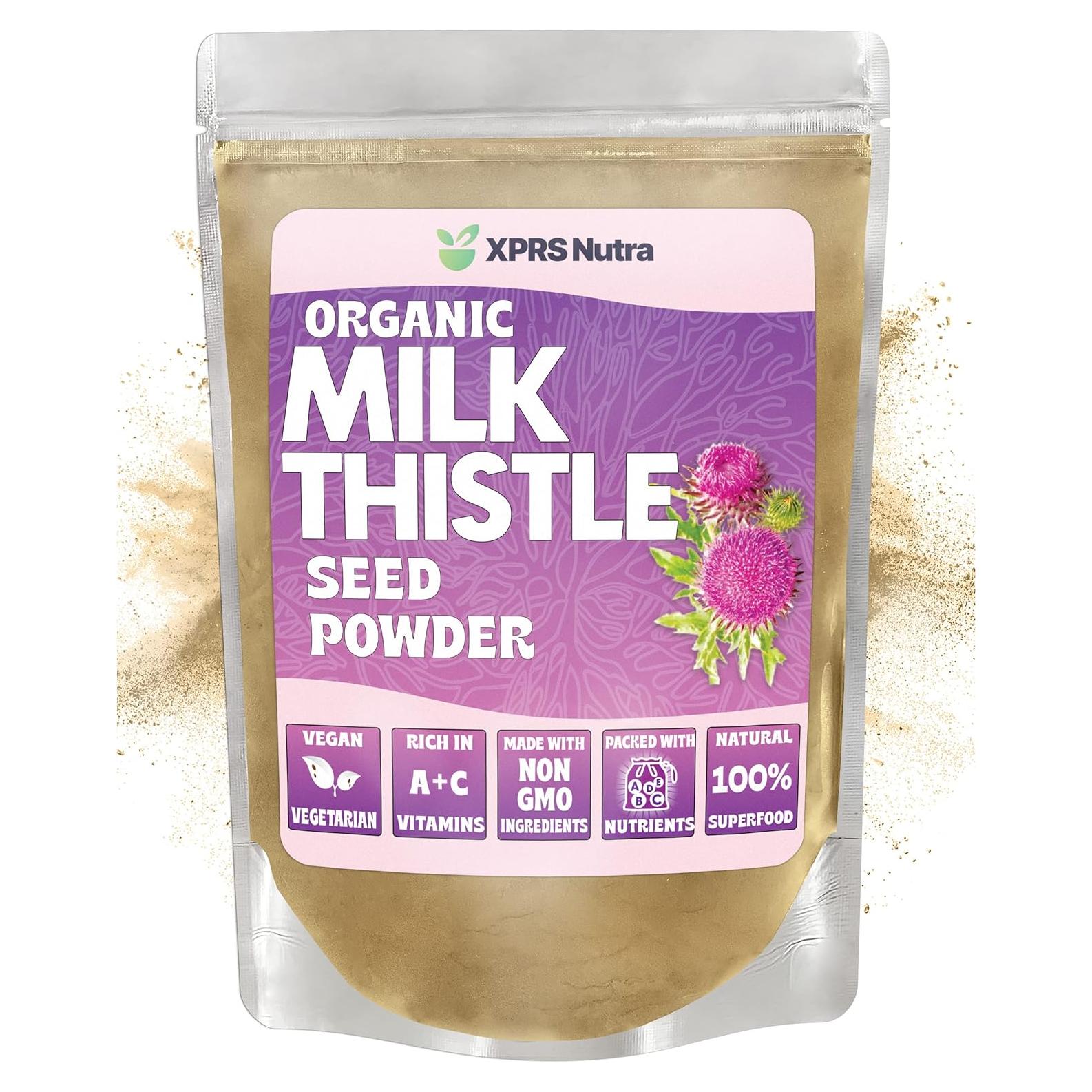 Polvo de Semilla de Cardo Lechero Orgánico XPRS Nutra 226.8g