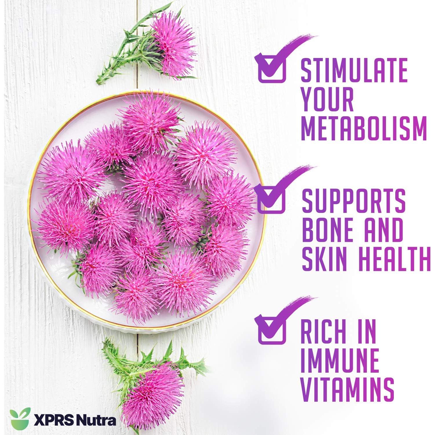 Polvo de Semilla de Cardo Lechero Orgánico XPRS Nutra 226.8g