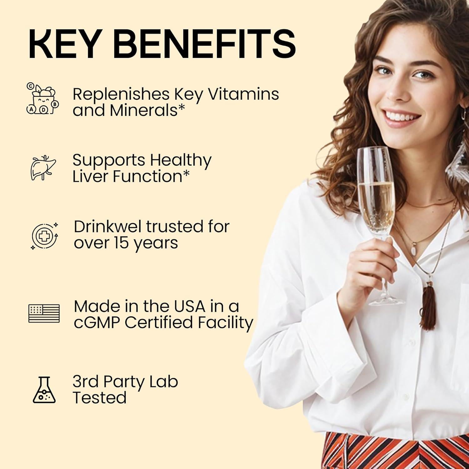 Suplemento Multivitamínico Drinkwel - 3 Paquetes de 90 Cápsulas