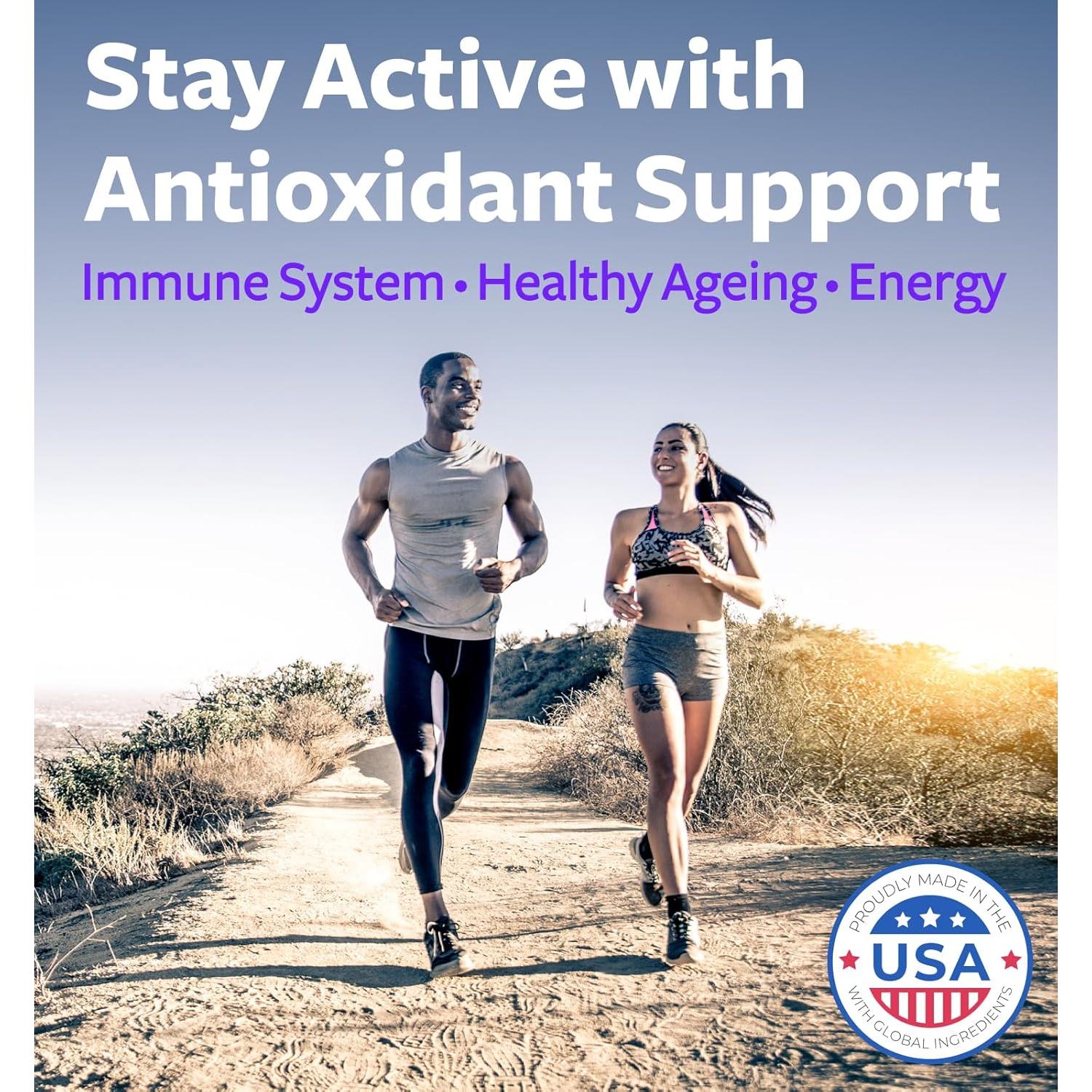 Suplemento Antioxidante Healths Harmony 120 Cápsulas - Baya de Acai, Goji, Granada