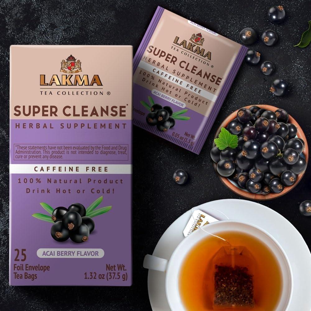 Té Super Cleanse HYLEYS Sabor Acai Berry - 25 Bolsitas