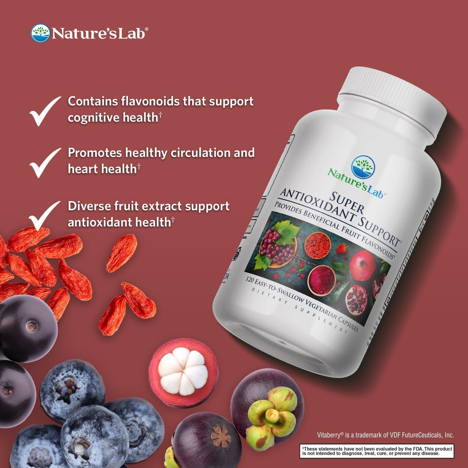 Suplemento Antioxidante Nature's Lab - 120 Cápsulas