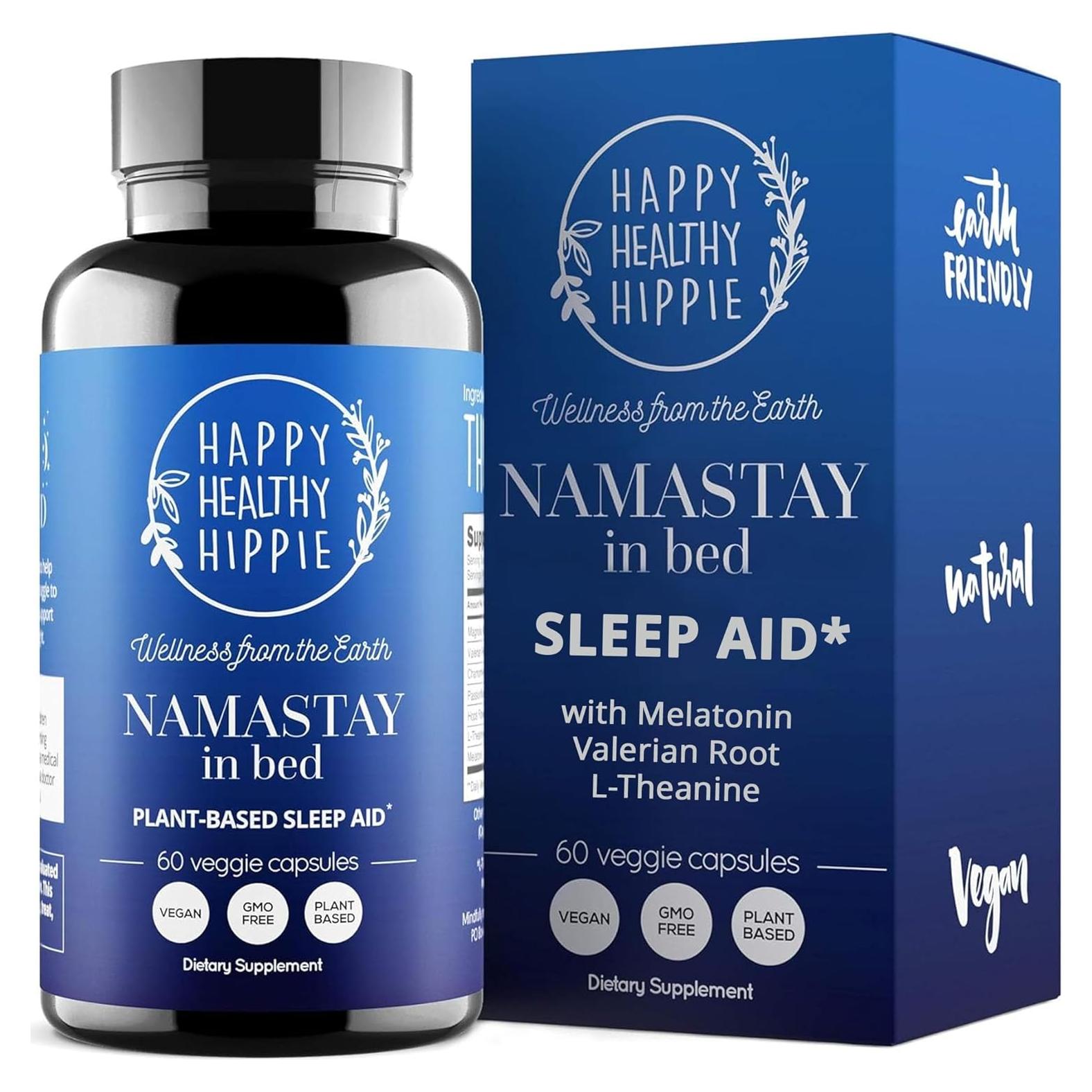 Suplemento Natural para Dormir Happy Healthy Hippie 60 Cápsulas
