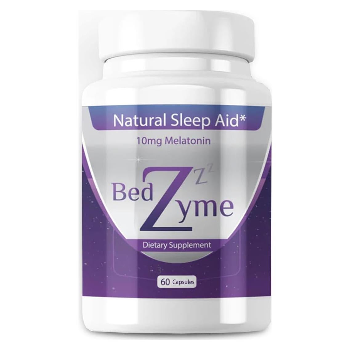 Suplemento para Dormir BedZyme 60 Cápsulas 10mg Melatonina