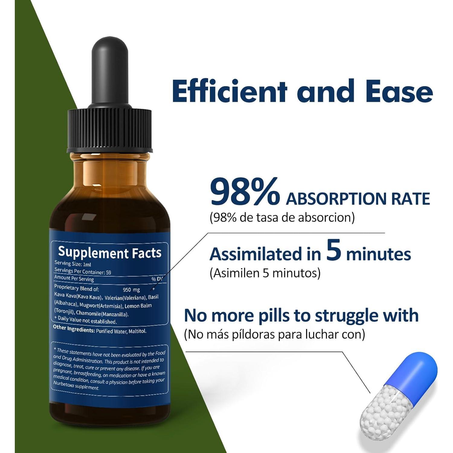 Extracto de Kava Kava 60ml - Suplemento Calmante Natural