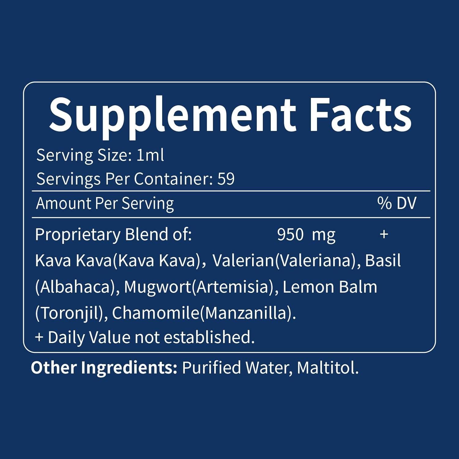 Extracto de Kava Kava 60ml - Suplemento Calmante Natural