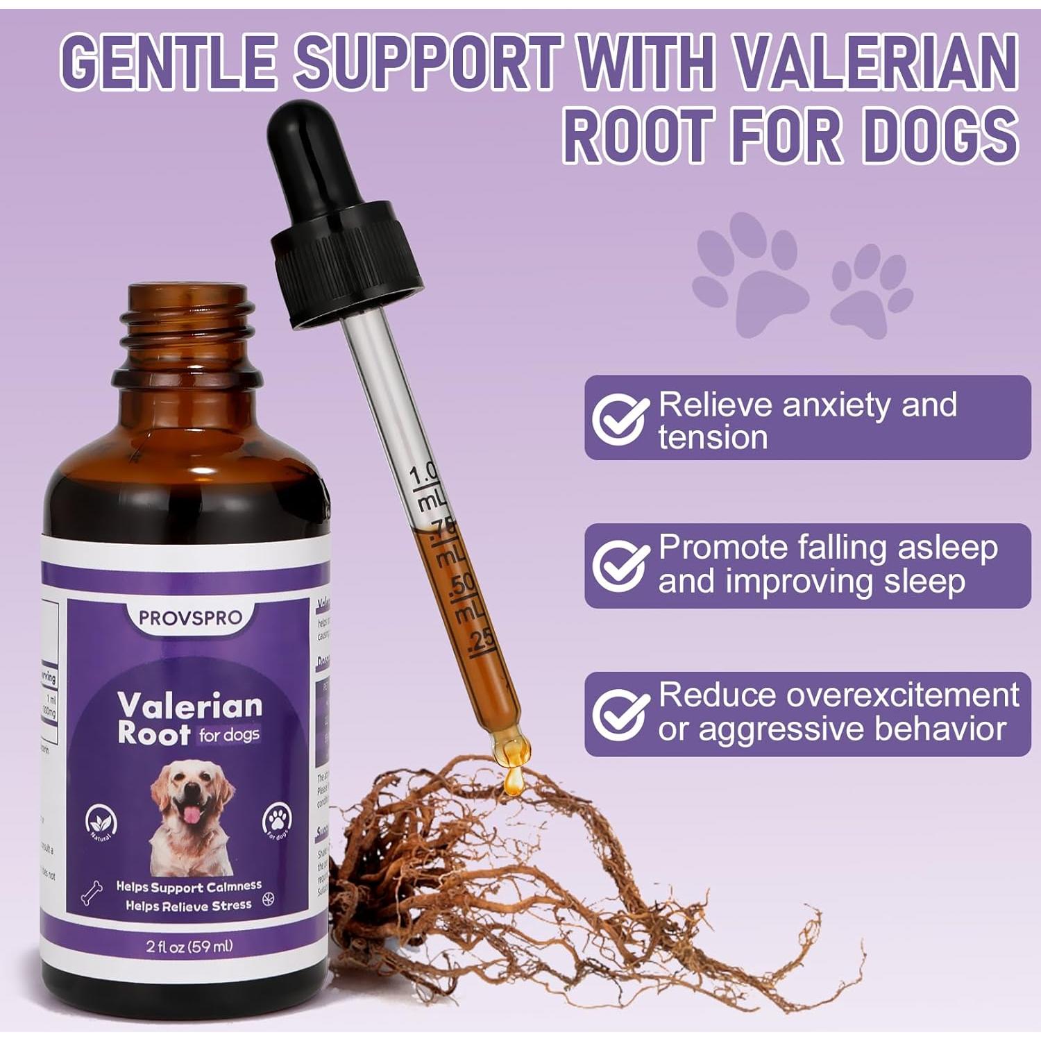 Gotas de Raíz de Valeriana PROVSPRO para Perros 60ml