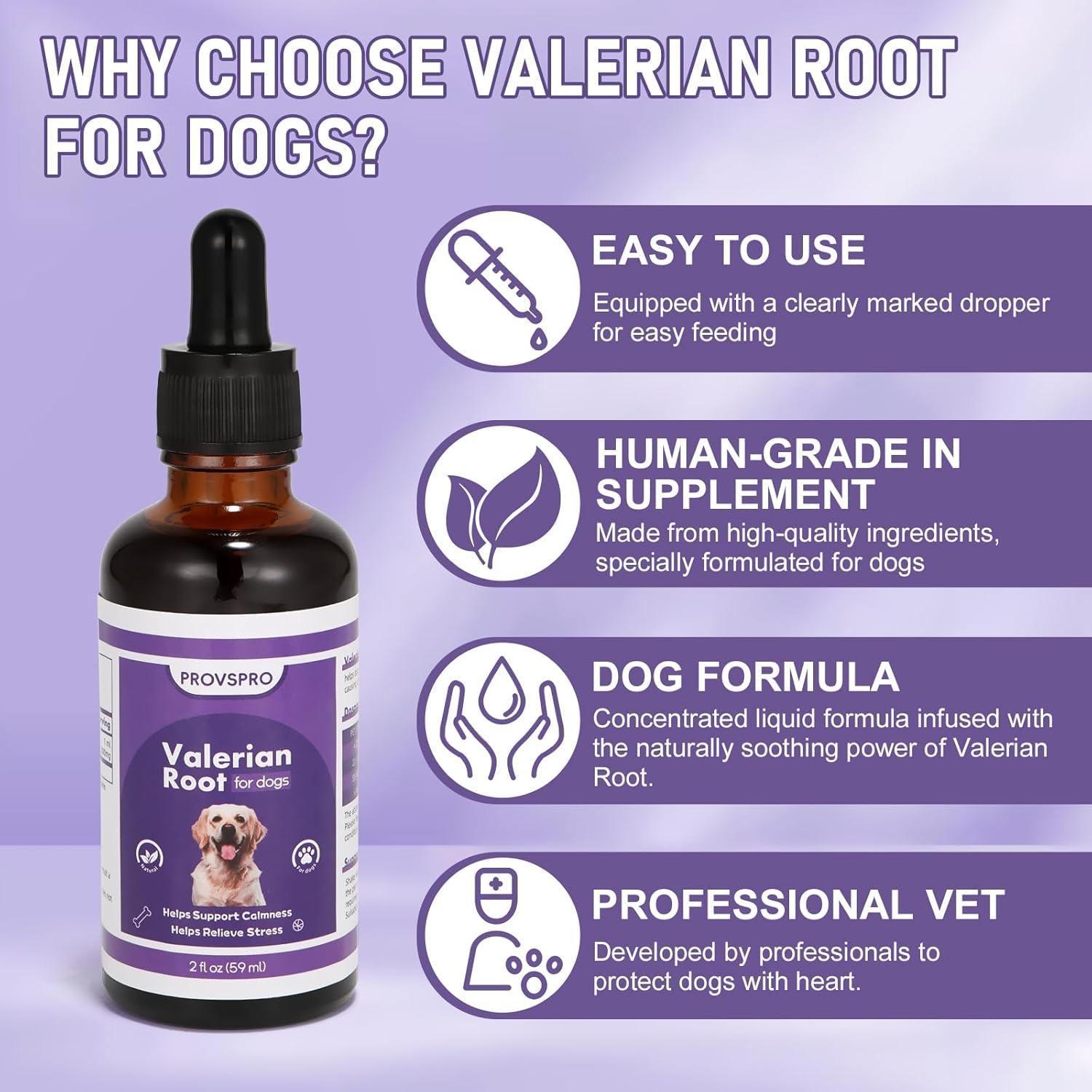 Gotas de Raíz de Valeriana PROVSPRO para Perros 60ml