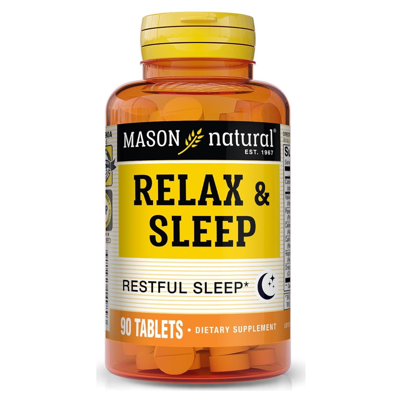 Suplemento Herbal Mason Natural Relax & Sleep 90 Tabletas