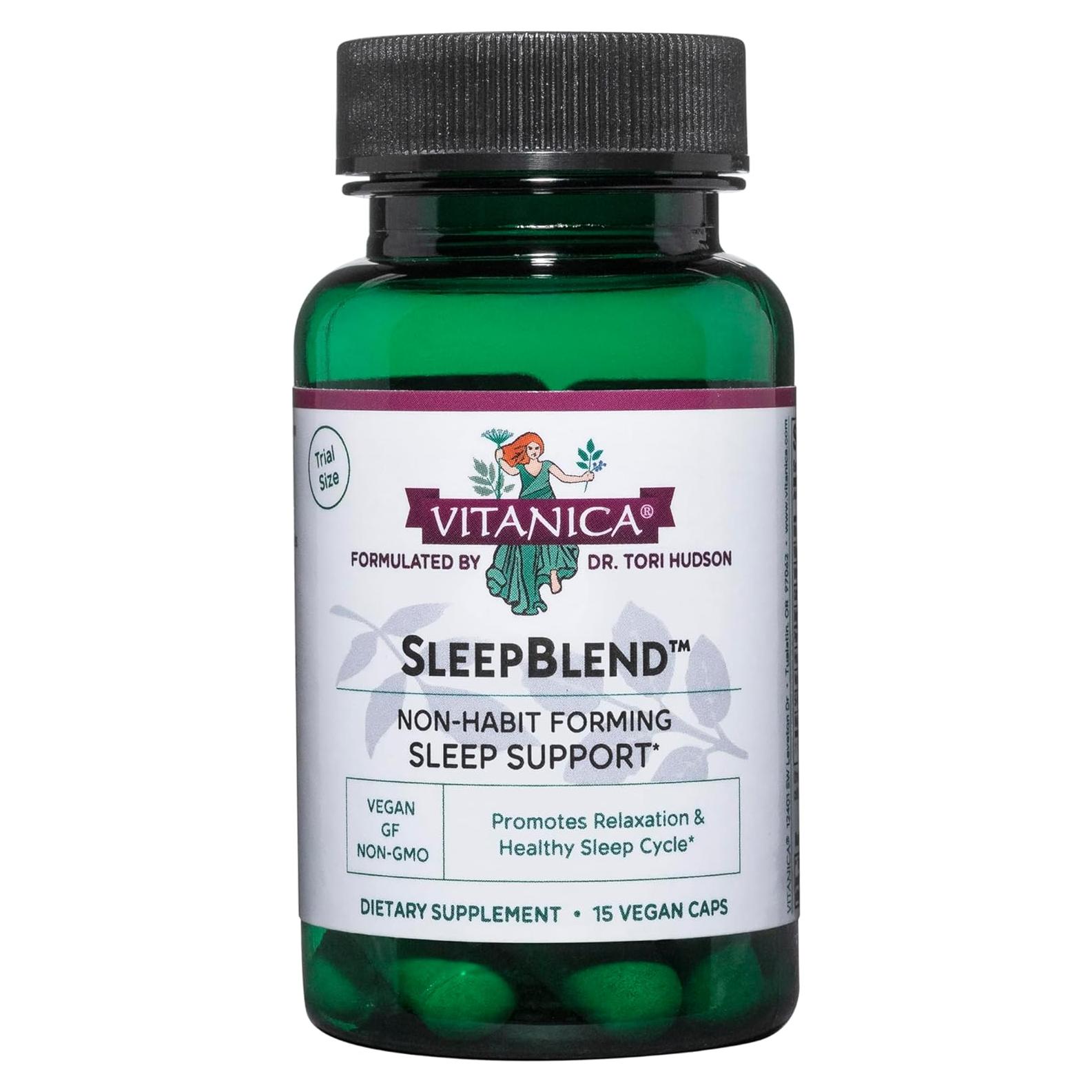 Suplemento para el Sueño Vitanica SleepBlend - 15 Cápsulas Veganas