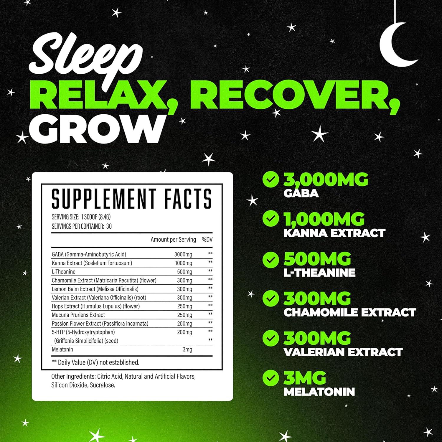 Suplemento de Sueño Hibernate Huge Supplements 30 Porciones