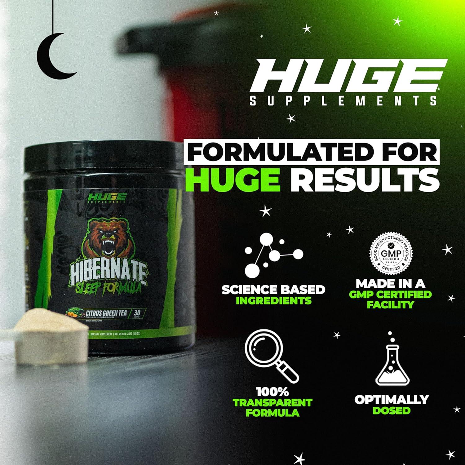 Suplemento de Sueño Hibernate Huge Supplements 30 Porciones