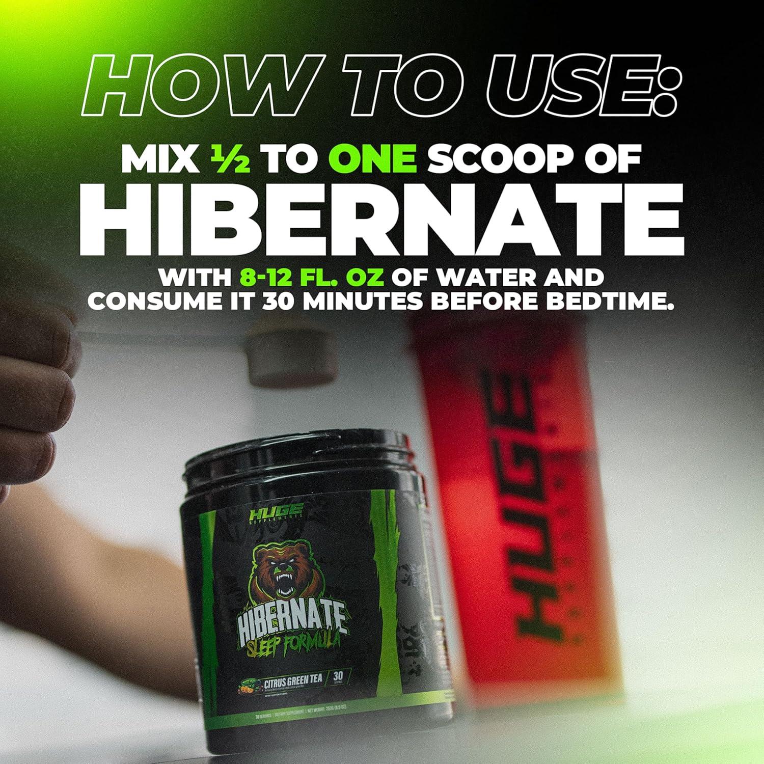 Suplemento de Sueño Hibernate Huge Supplements 30 Porciones