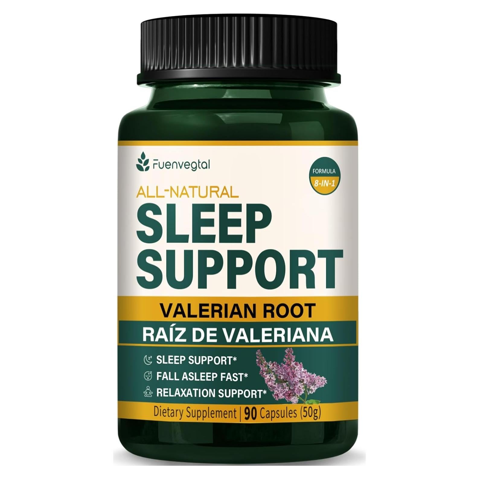 Cápsulas de Valeriana y Pasiflora Fuenvegtal 90 Conteo