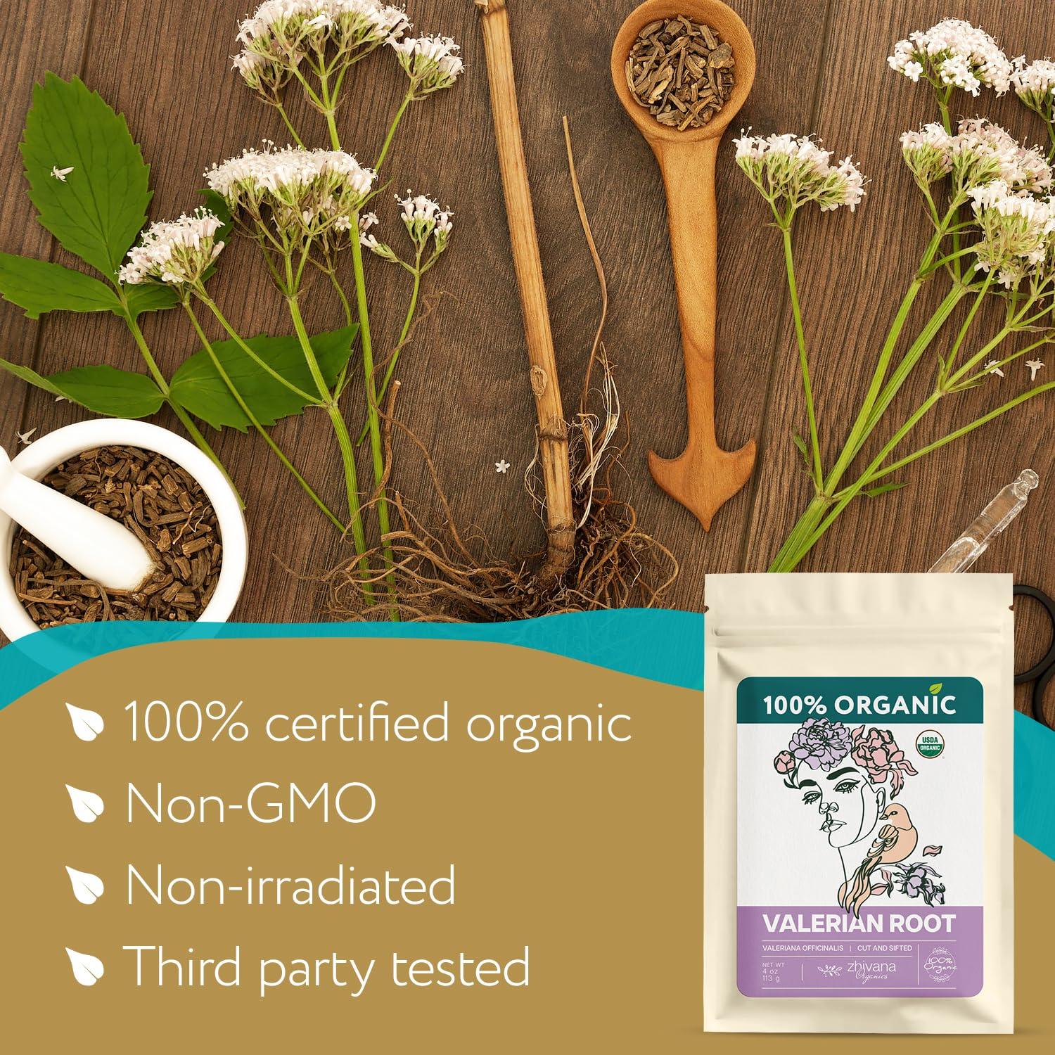 Té de raíz de valeriana orgánico Zhivana 40 bolsas 90g