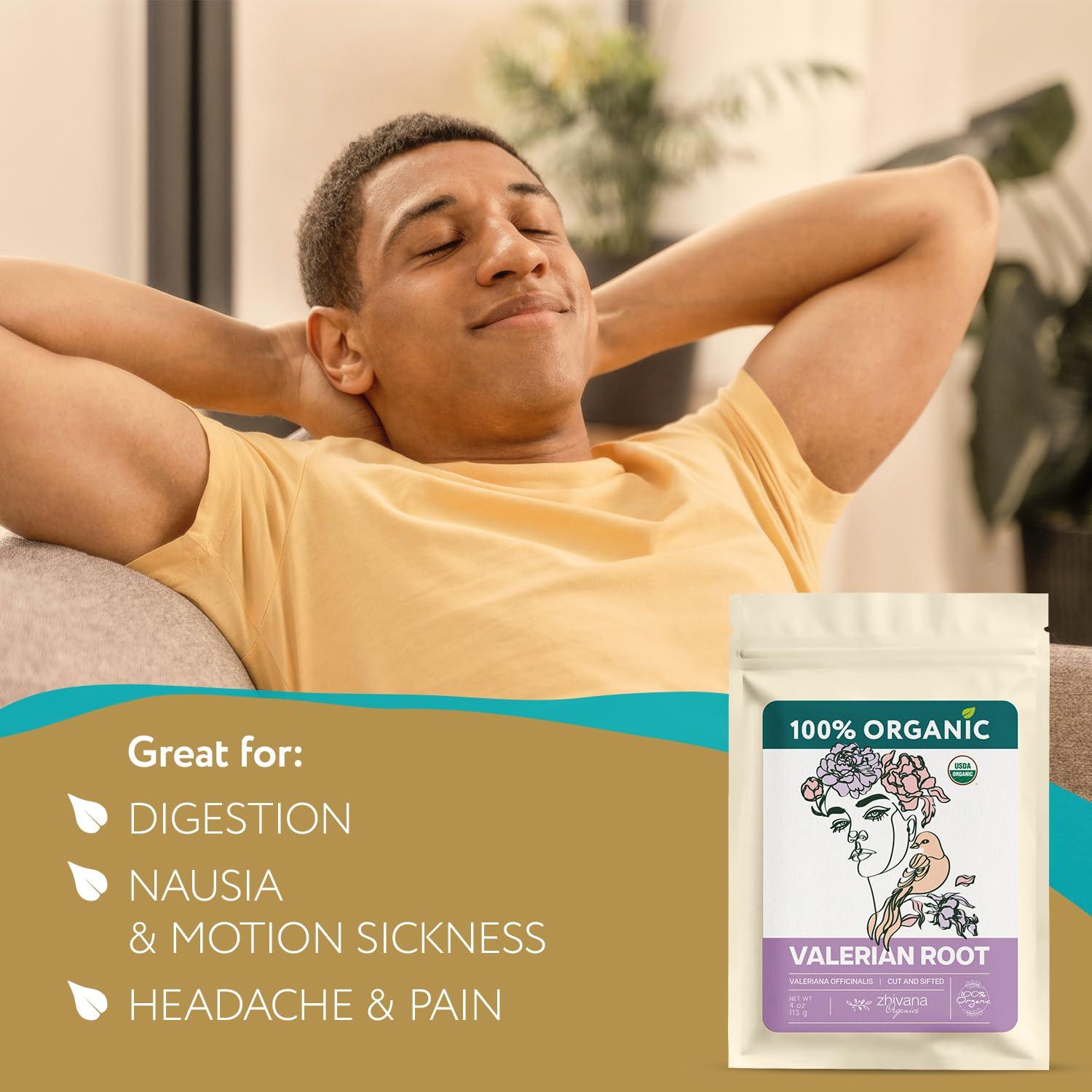 Té de raíz de valeriana orgánico Zhivana 40 bolsas 90g