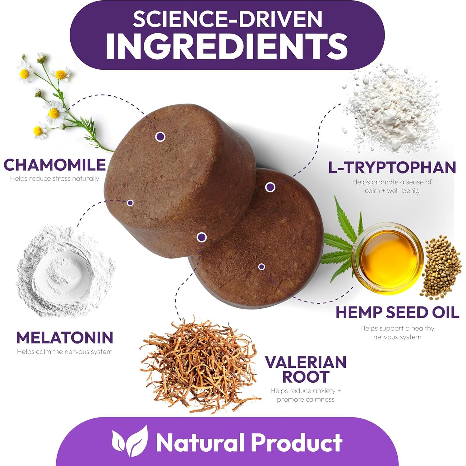 Golosinas Calmantes para Perros Petsology - 170 Unidades Melatonina