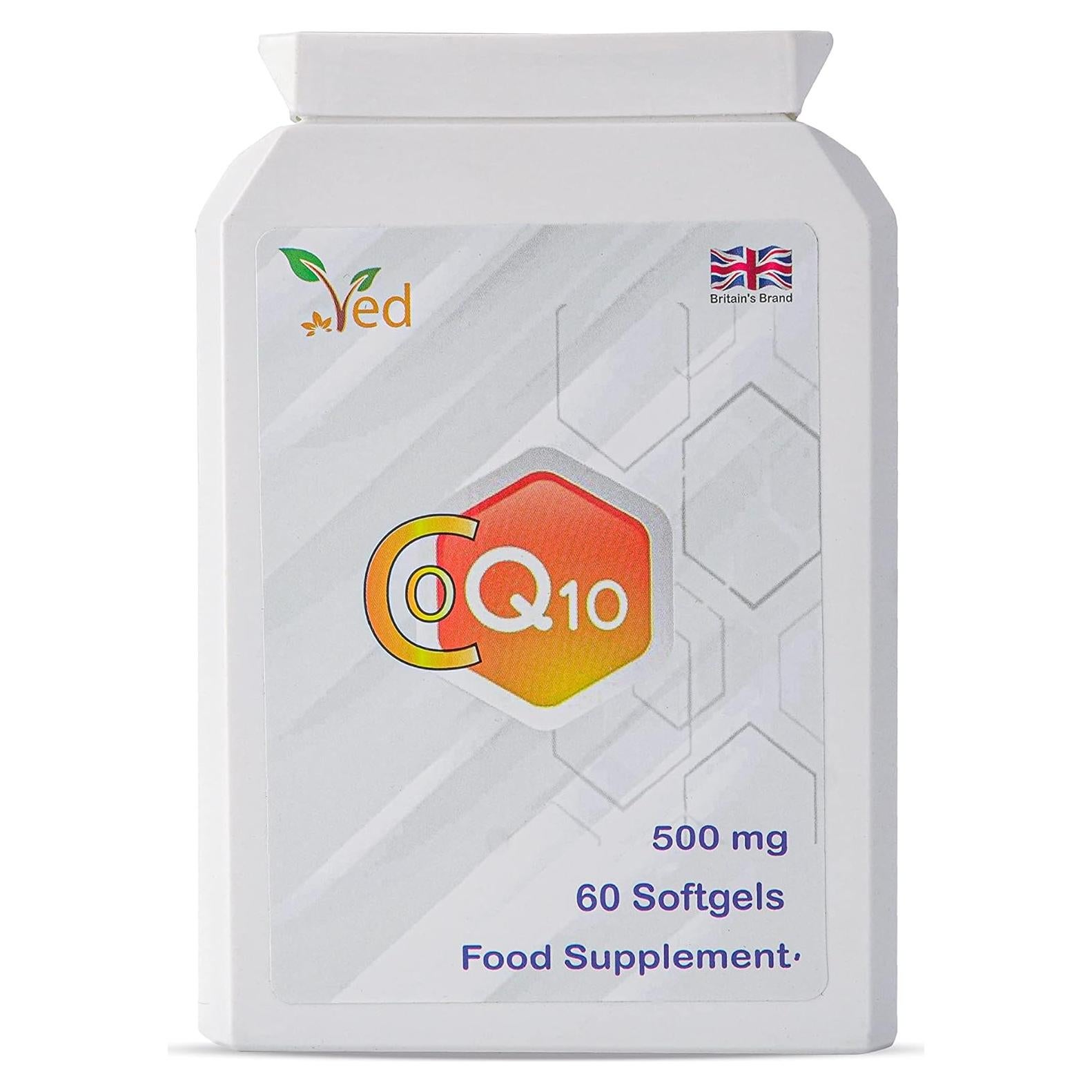 Suplemento CoQ10 500mg Ved | 60 Gelatinas Blandas | Energía