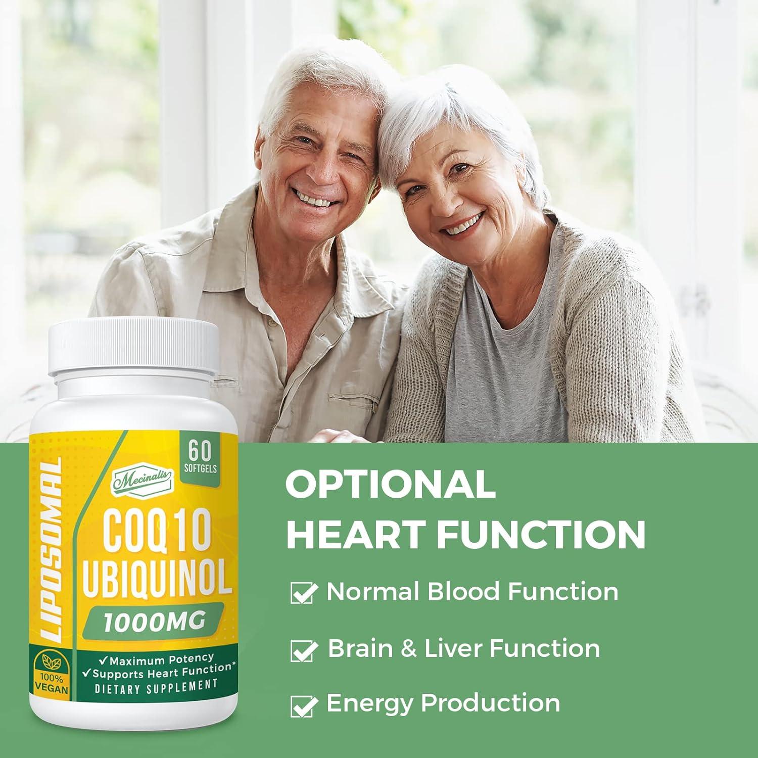 Suplemento CoQ10 Ubiquinol 1000mg Mecinalis - 60 Gelatinas Blandas