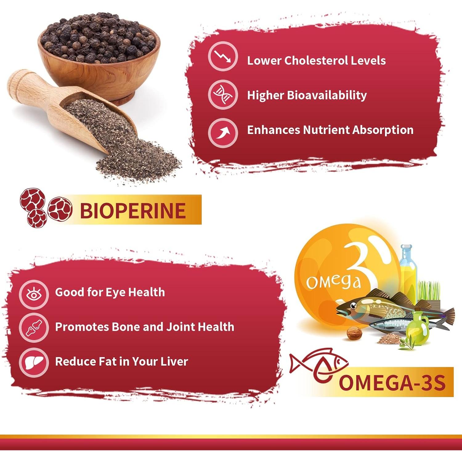 Suplemento CoQ10 ZEBORA 300mg con Omega-3 y PQQ, 120 Gelatinas