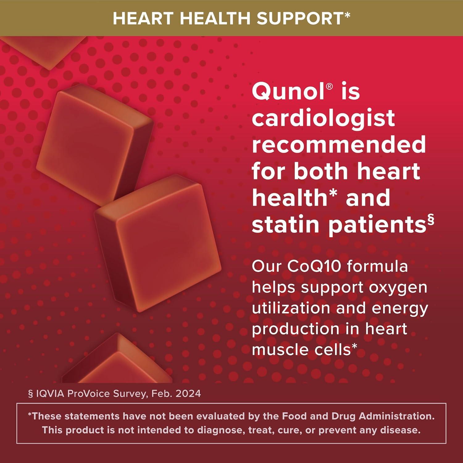 Suplemento CoQ10 200mg Qunol Caramelos Blandos 90 Unidades