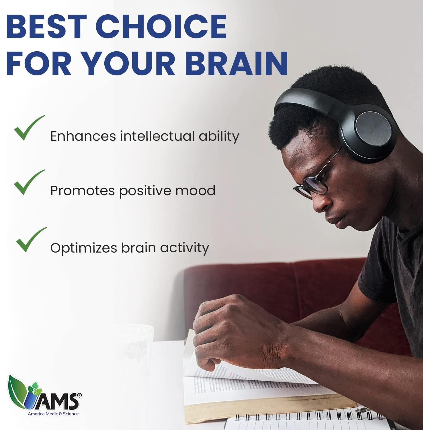 Suplemento Cerebral America Medic & Science Neuro Booster 60 Cápsulas