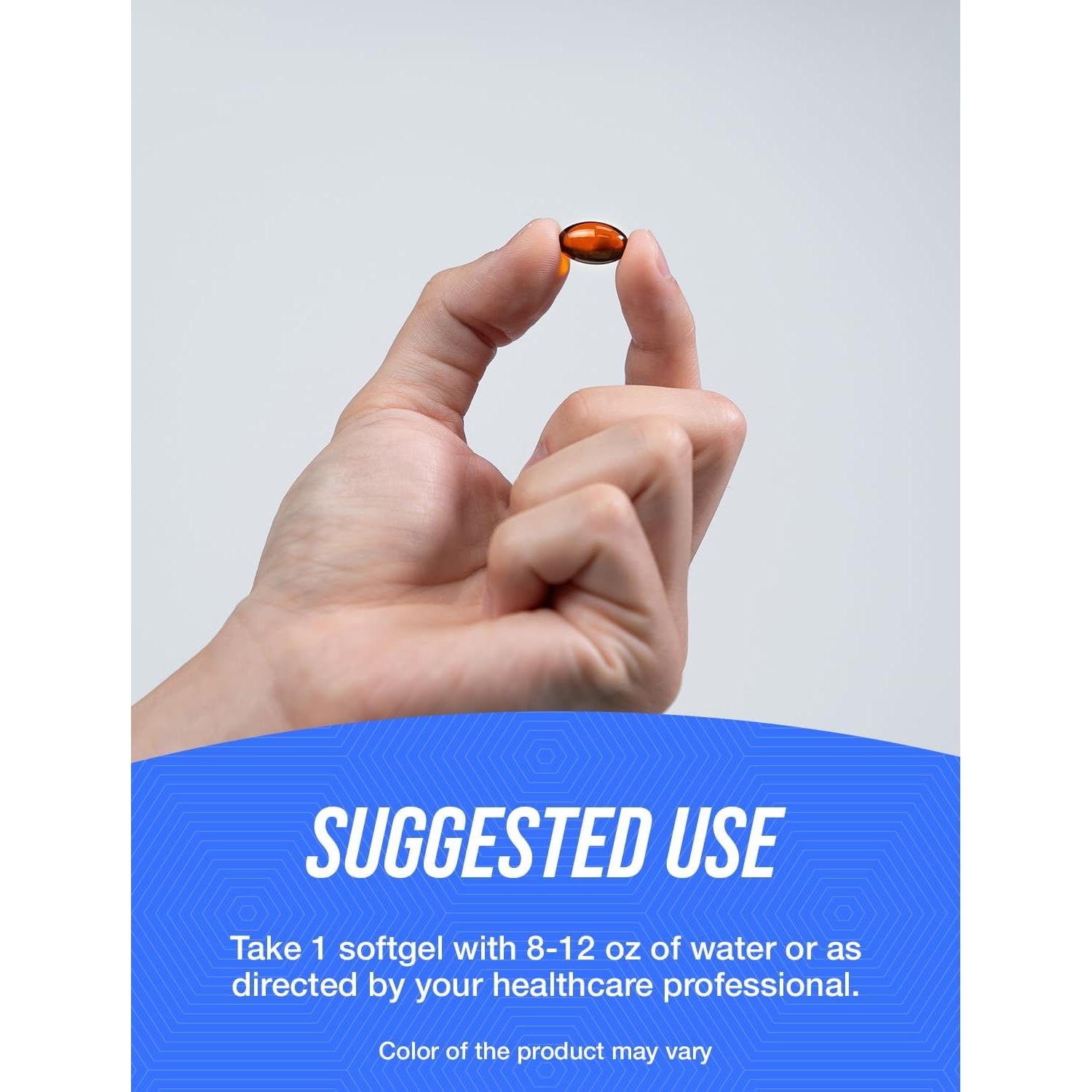 Suplemento CoQ10 200mg BulkSupplements - 120 Softgels