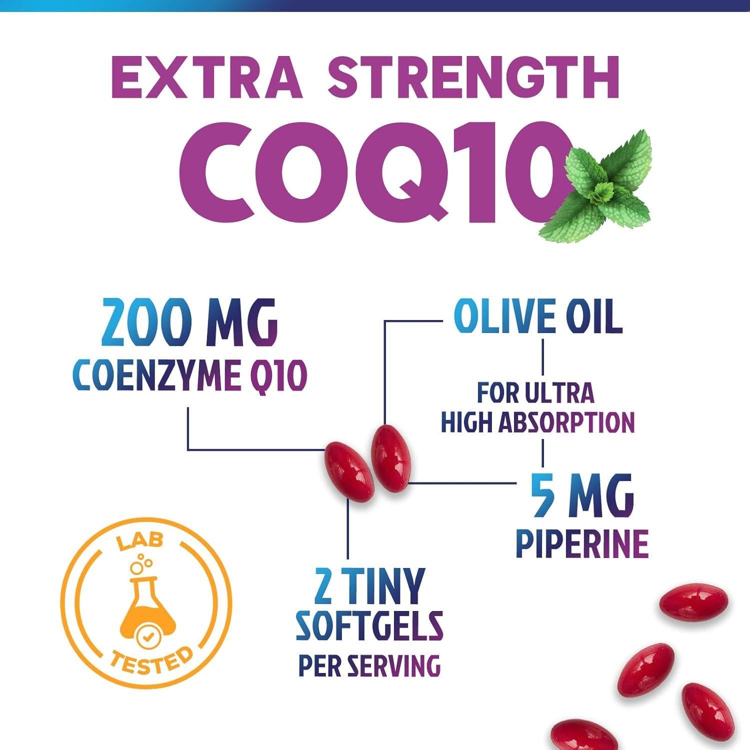 Suplemento Co Q10 200mg Nature's Peak - Antioxidante y Energía