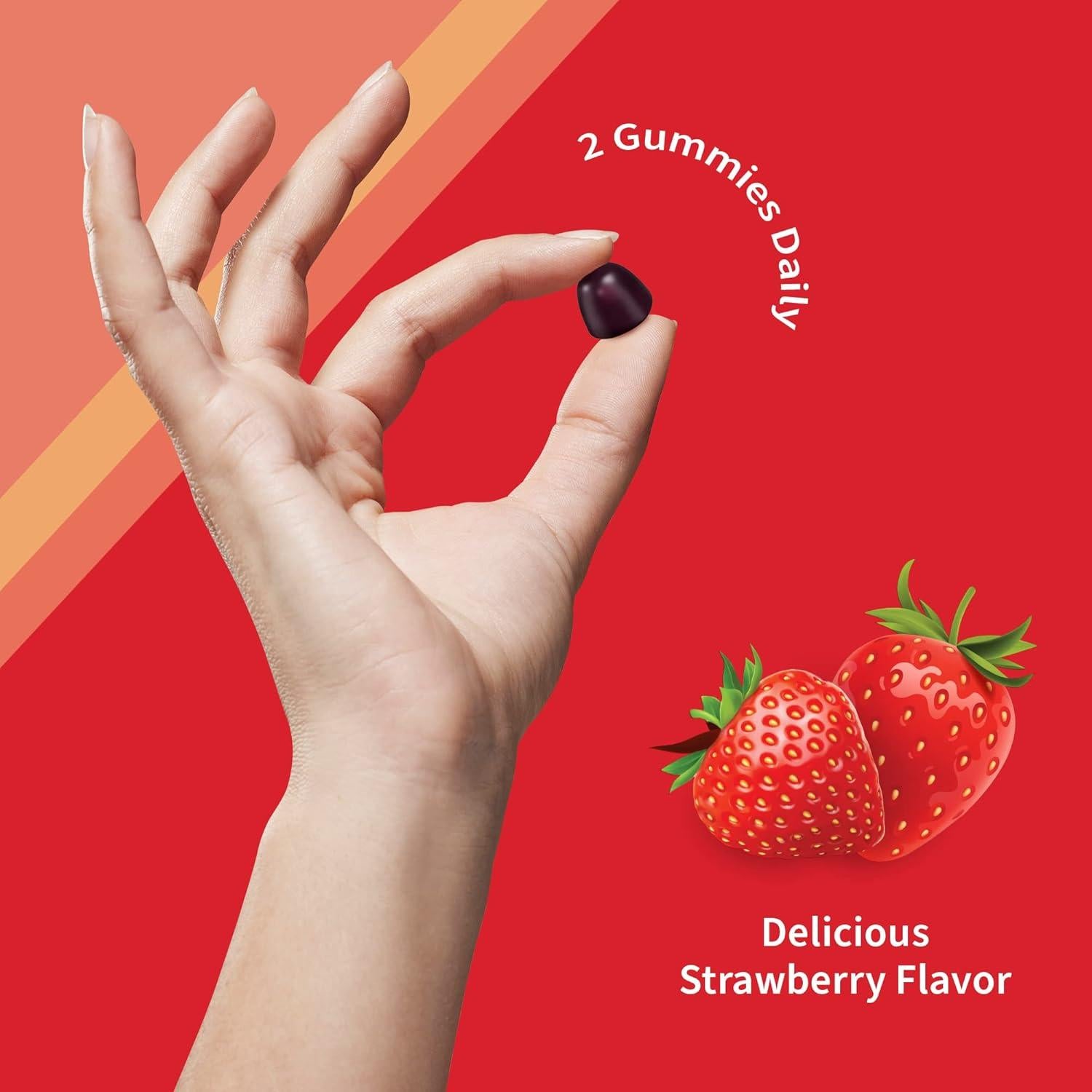 Gummies de CoQ10 Garden of Life 150 mg, 60 unidades sabor fresa