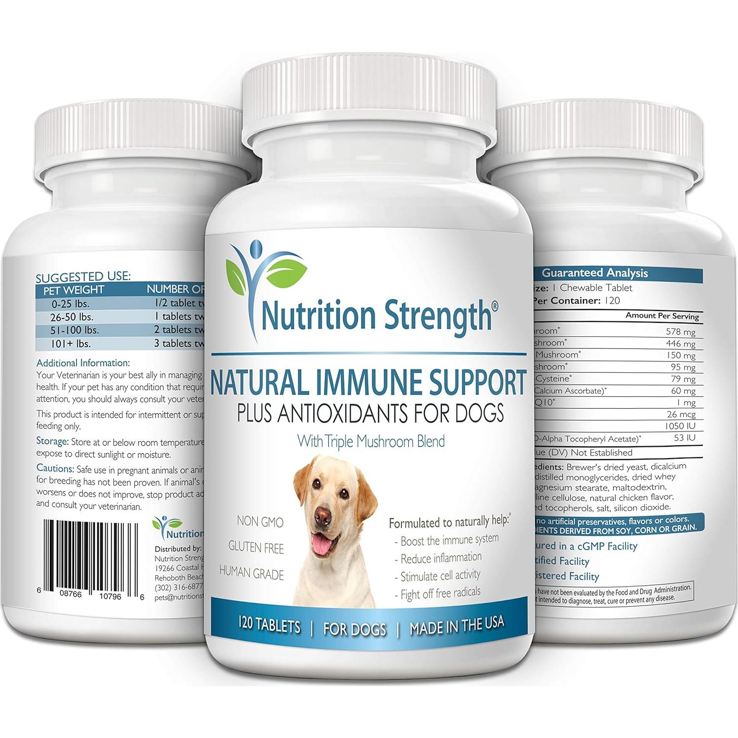 Suplemento Inmunológico para Perros Nutrition Strength 120 Tabletas