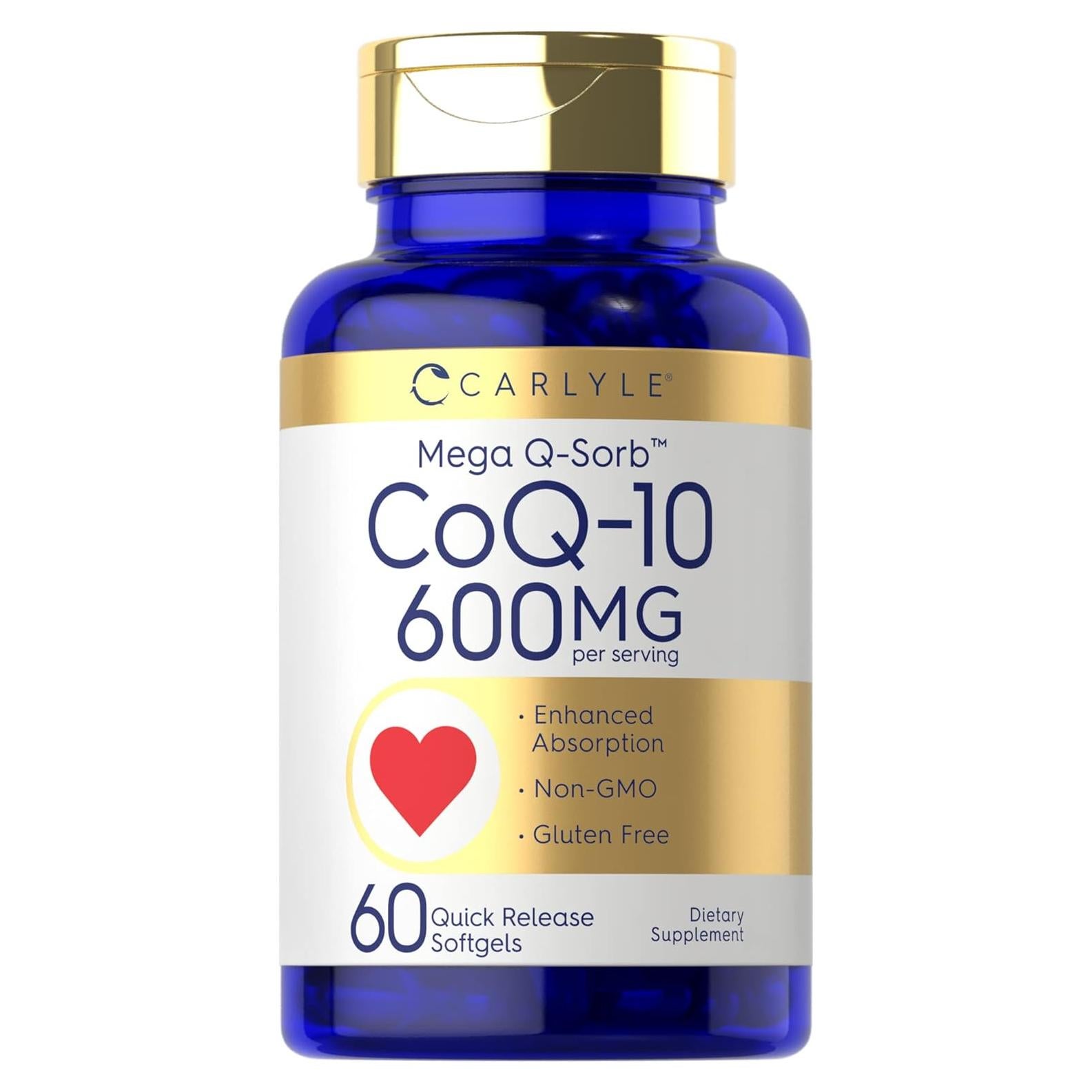 Carlyle CoQ10 600 mg Mega Q-Sorb 60 Gelatinas Blandas