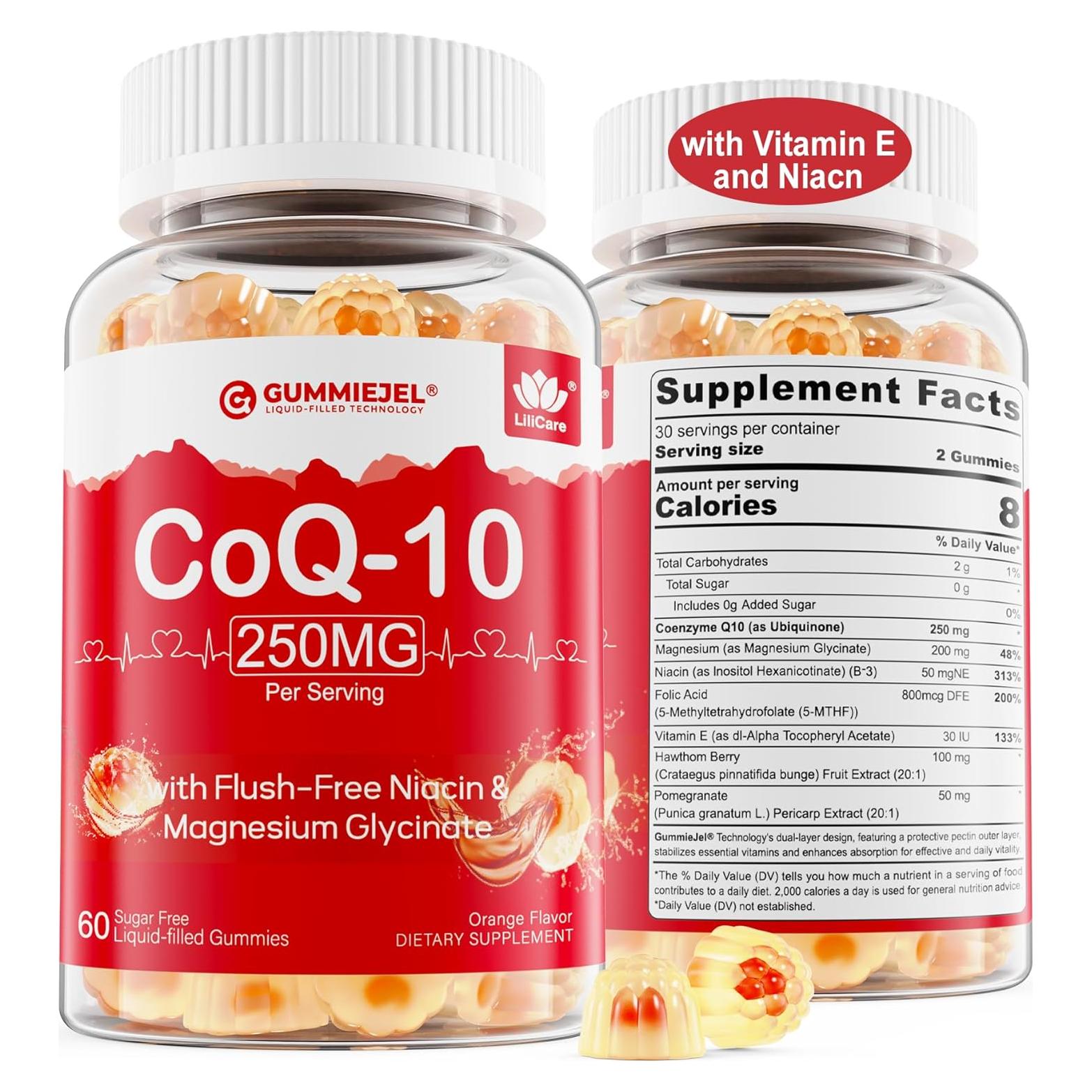 Gominolas Sin Azúcar CoQ10 250mg LILICARE - 60 Unidades