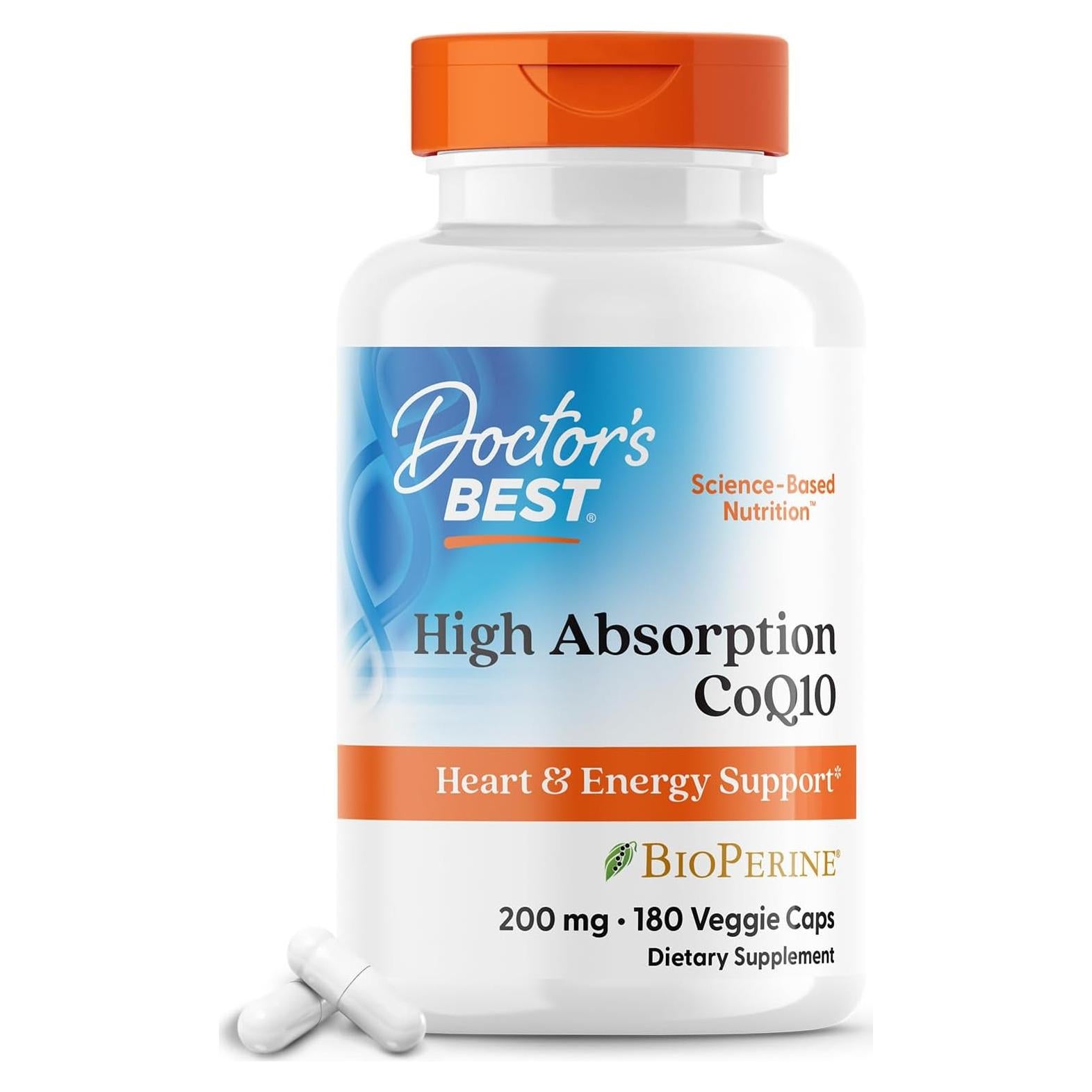 CoQ10 Alta Absorción Doctor's Best 180 Cápsulas Veganas