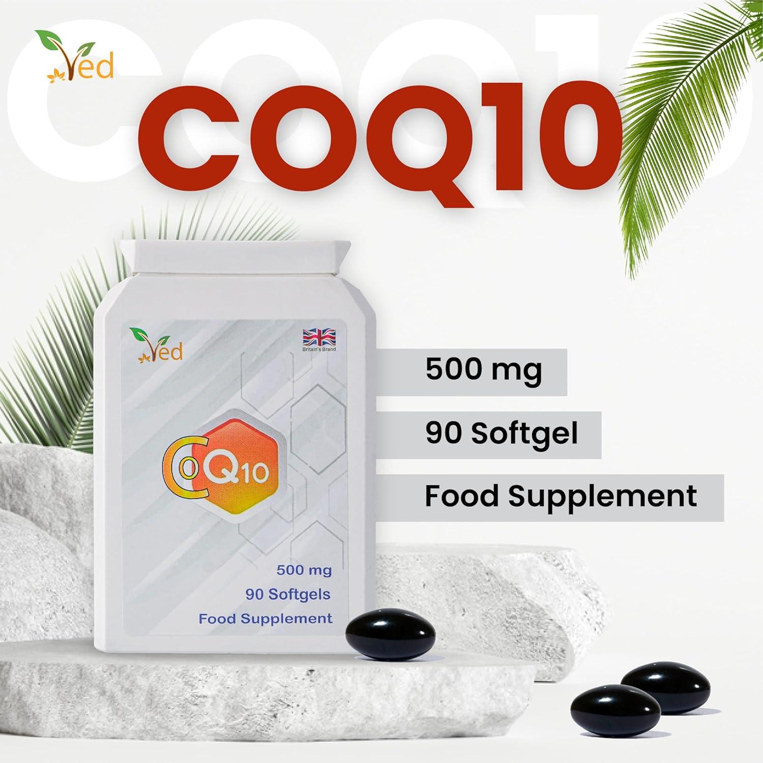 Suplemento Coenzima Q10 VED 500mg 90 Cápsulas Blandas