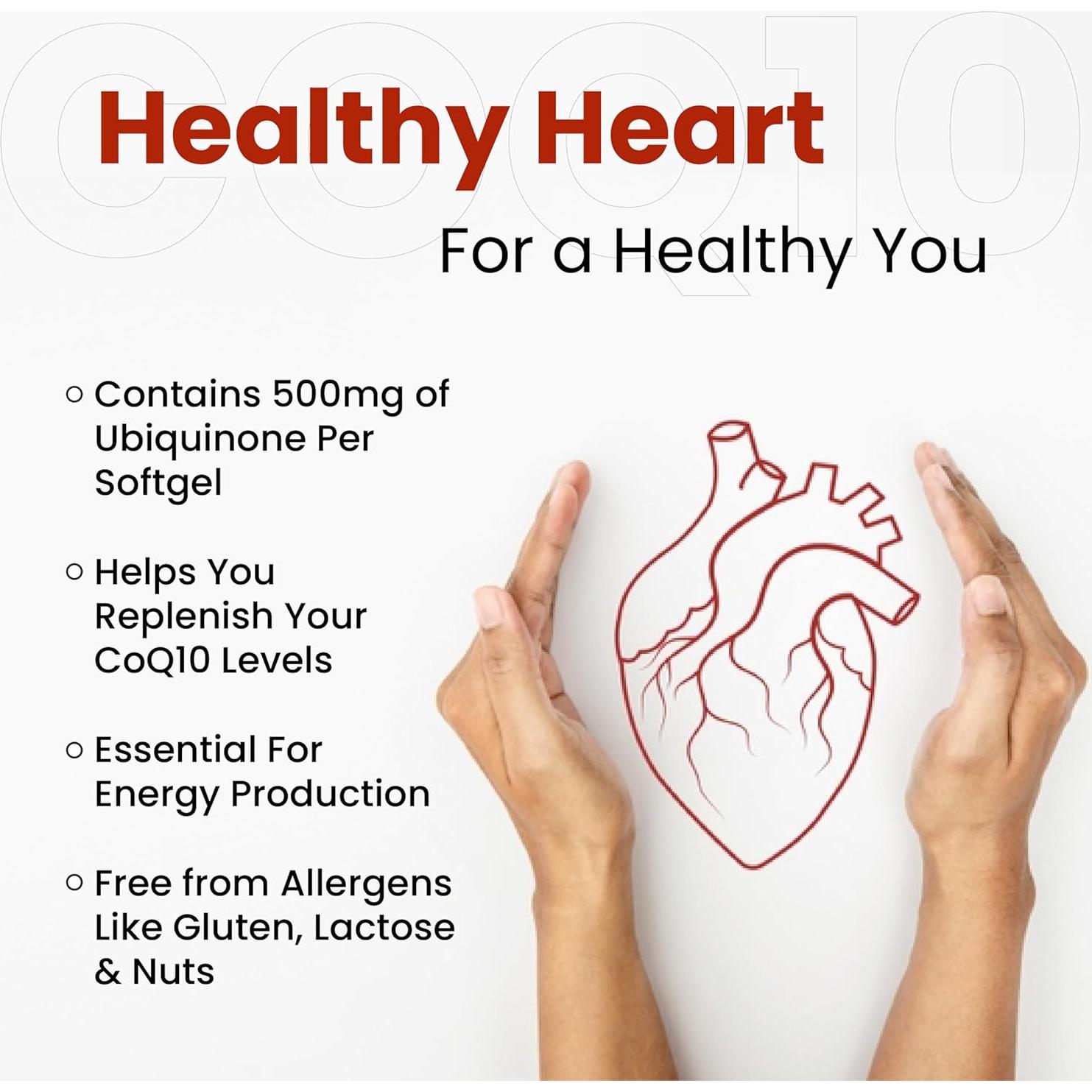 Suplemento Coenzima Q10 VED 500mg 90 Cápsulas Blandas