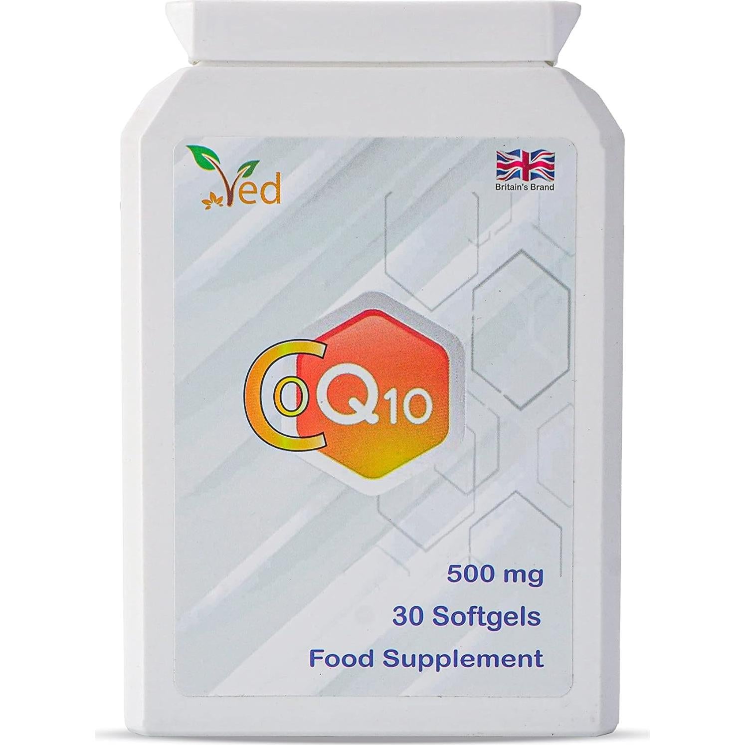Suplemento Coenzima Q10 VED 500mg 90 Cápsulas Blandas