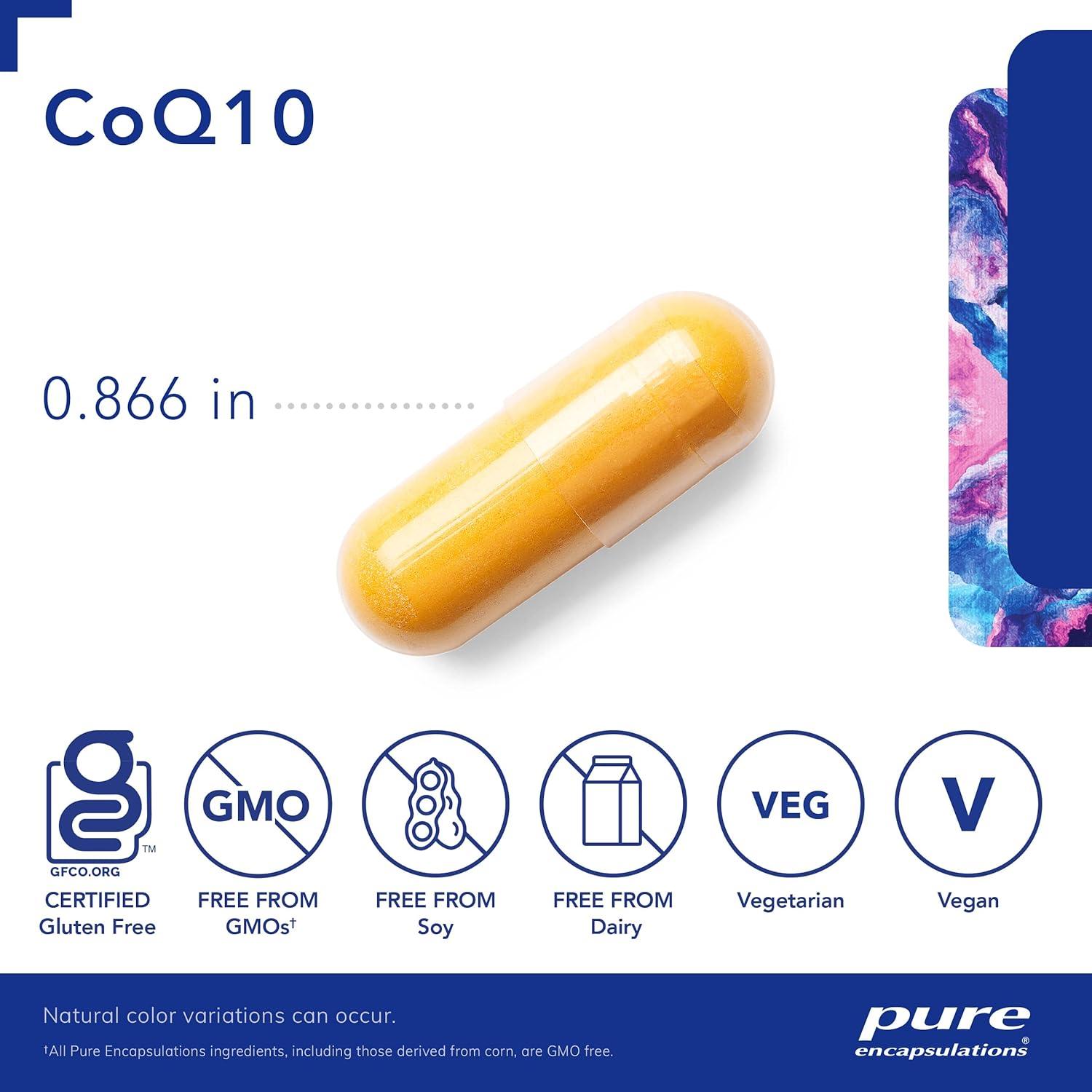 Suplemento CoQ10 250 mg Pure Encapsulations - 60 Cápsulas