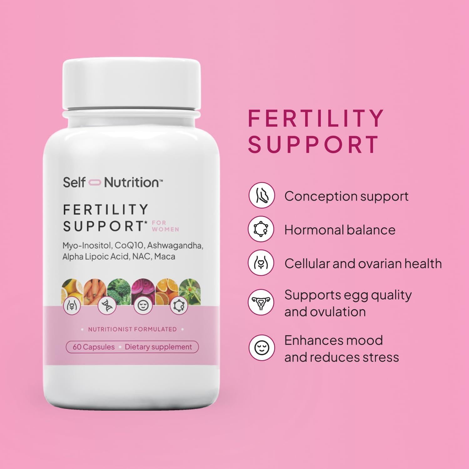 Suplemento Fertilidad Femenina SELF NUTRITION 60 Cápsulas